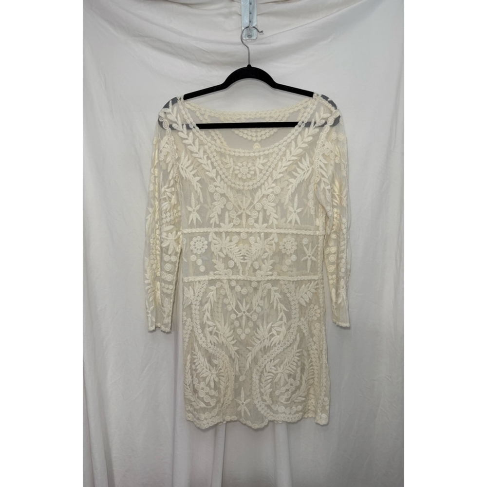 Women's Cream Lace Dress